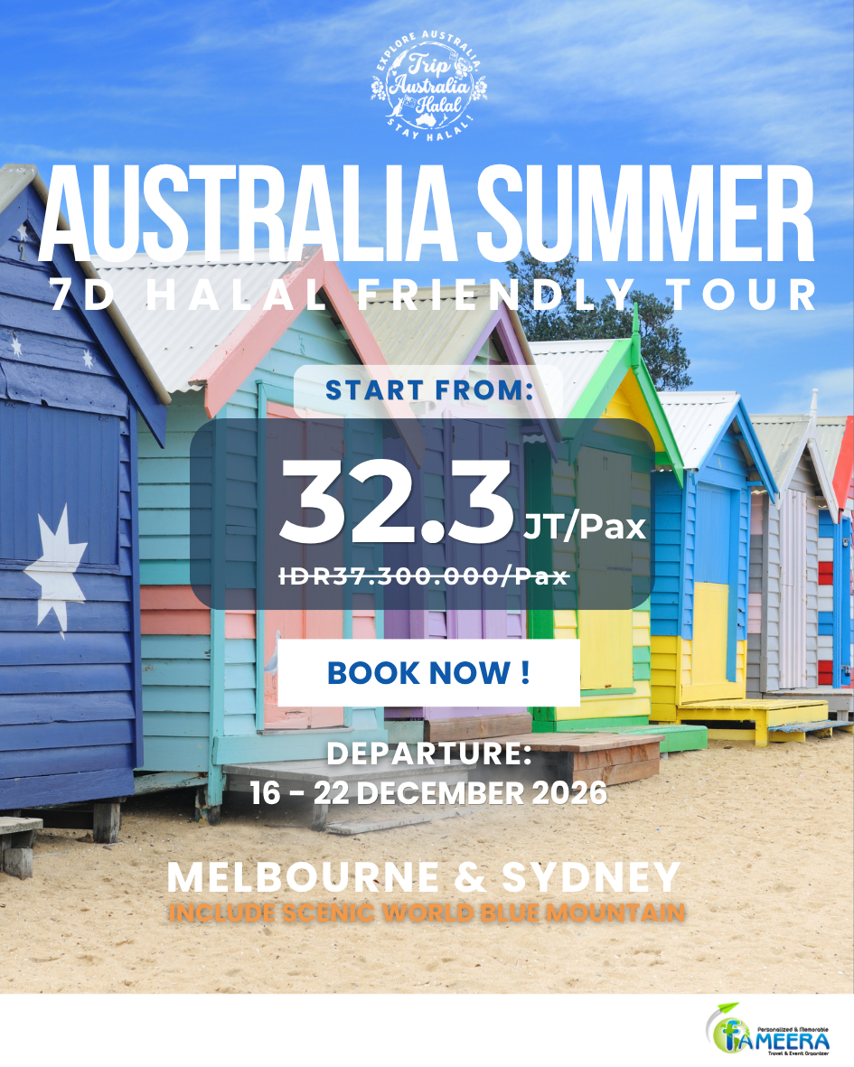 AUSTRALIA SUMMER<BR>7D HALAL FRIENDLY TOUR<BR>16-22 DECEMBER 2026