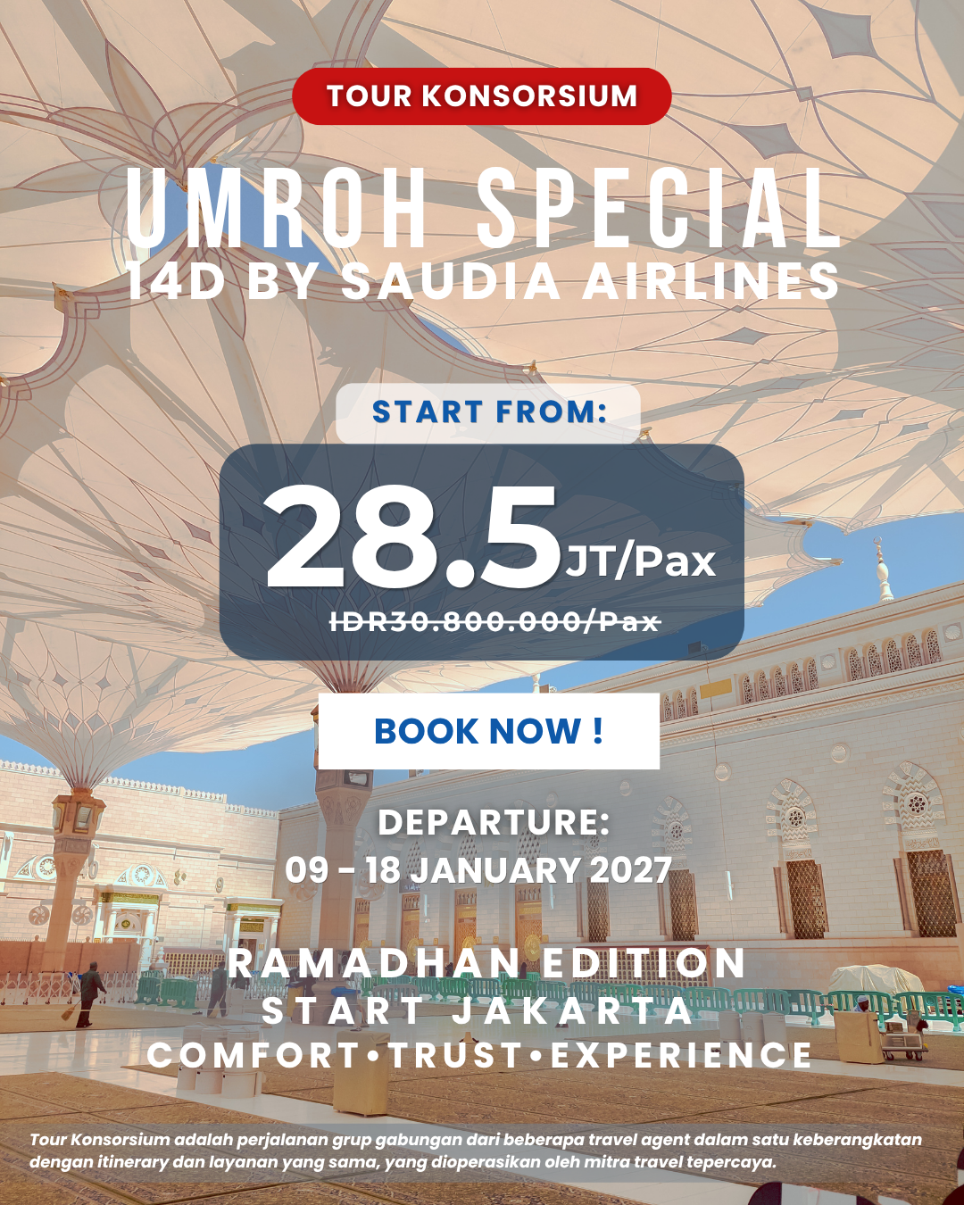 14D UMROH FREE THAIF <br>EDISI RAMADHAN<br>18 FEB – 03 MAR 2027